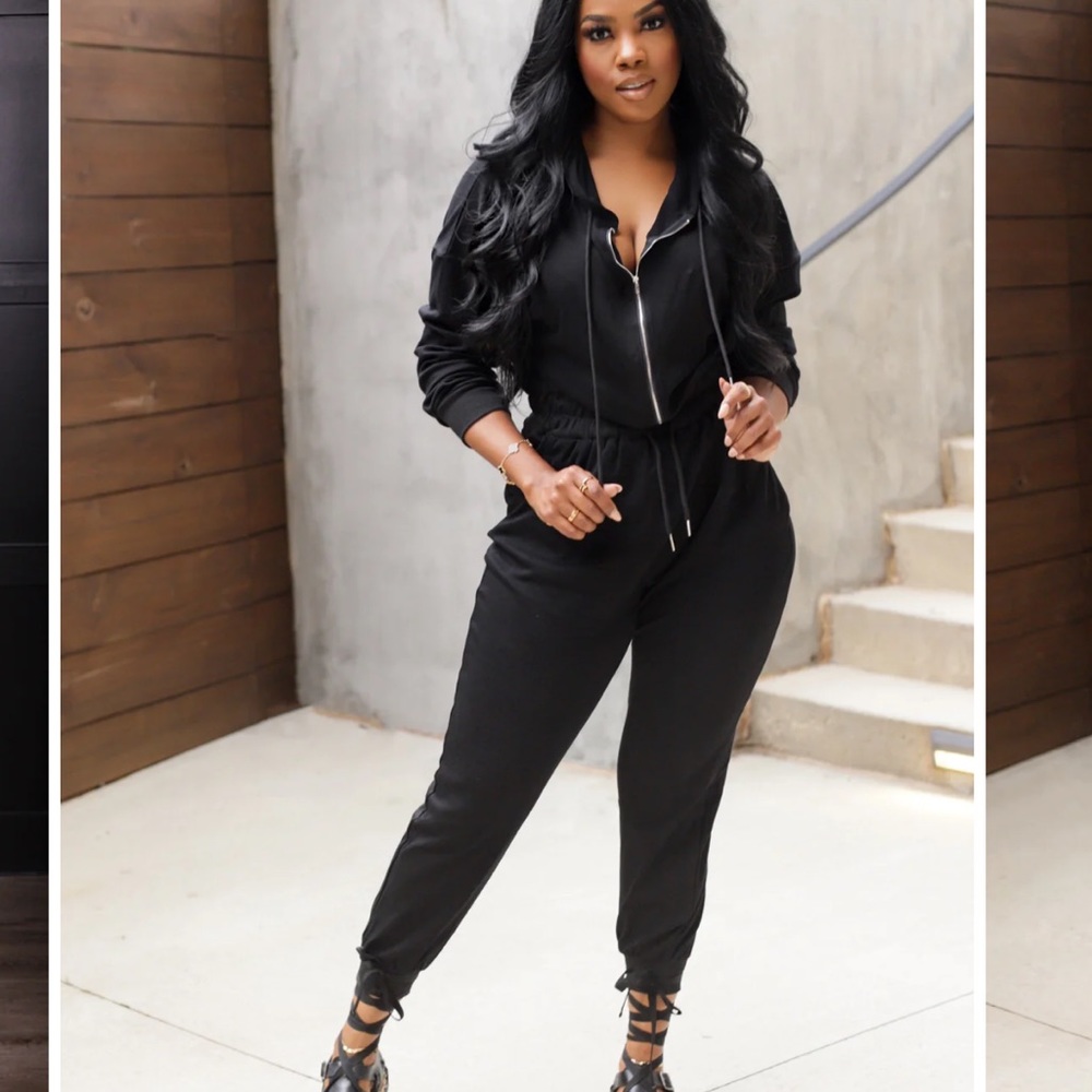 Black Jumpsuit M (fits Large)